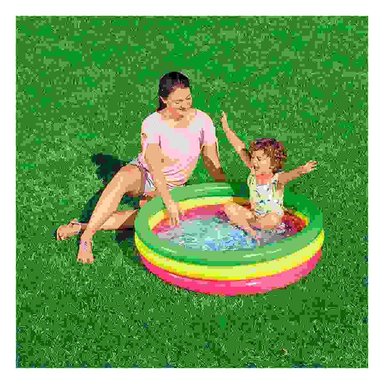 ESPACIO ACUATICO INFANTIL DE AGUA ARCOIRIS 1.52 X 30 CM PARA JUEGOS Y+LIGAS REGALO - 1
