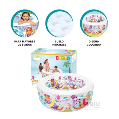 ALBERCA CON DISEÑO MODERNO Y ATRACTIVO Y+GIFT STICKERS - 3