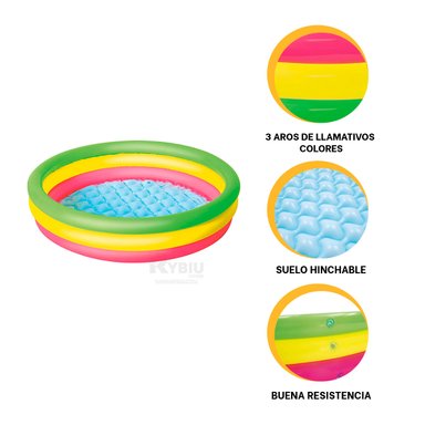 ALBERCA COMODA Y VERSATIL PARA NIÑOS Y+REGALO STICKERS - 3