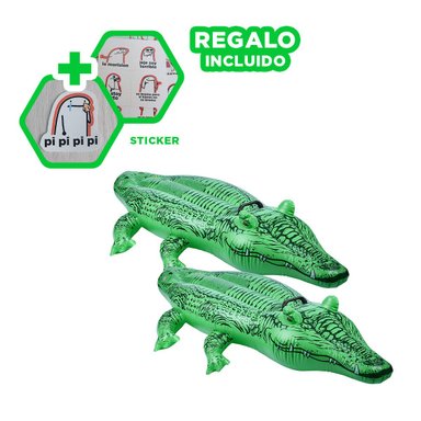 FLOTADOR RYBIU 58546NP VERDE IDEAL JOVENES EN COCODRILO + REGALO STICKERS