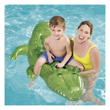 FLOTADOR RYBIU 58546NP VERDE BOTE FANTASIA DIVERTIDA EN COCODRILO + GIFT MINIAGENDA