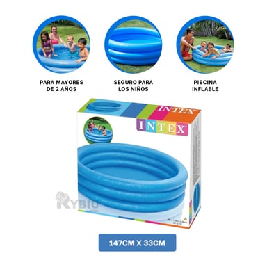 PISCINA PARA RELAJACION TOTAL EN AZUL Y+PAPEL DE REGALO - 3