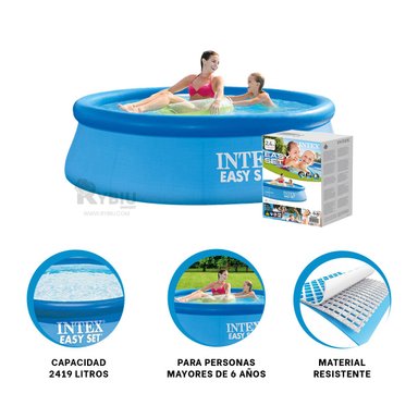 ALBERCA COMODO PARA INFANTES EN CELESTE Y+GIFT STICKERS - 2