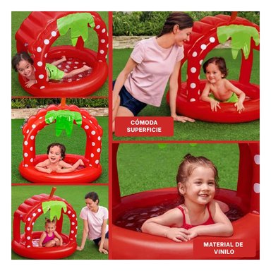 PILETA INFLABLE FRESITA PARA HOGAR Y PATIO CON TOQUE ATRACTIVO Y+LIGAS REGALO - 5