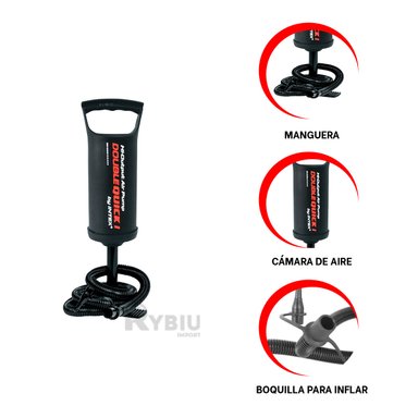 INFLADOR RYBIU 68612 BOMBA EFICAZ AIRE 12 PULGADAS + BANDERITAS ADHESIVAS