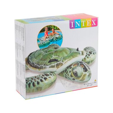 FLOTANTE INFLABLE TORTUGA 150 X 127 CM COLORIDO PARA NIÑOS Y+LIGAS REGALO - 3
