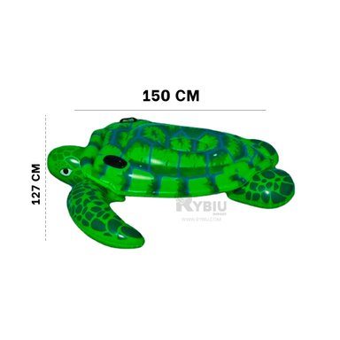 INFLABLE DE DISEÑO DE TORTUGA VERDE Y+REGALO AGENDITA - 5