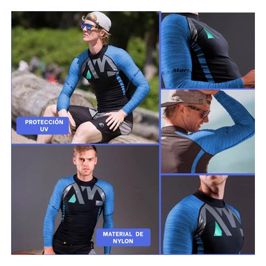 CAMISETA LIGERA CON COSTURAS SUAVES DE AZUL Y+GIFT STICKERS