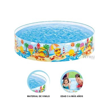 PILETA FACIL ARMADO EN MULTICOLOR Y+REGALO LIGAS PARA PEINAR - 3