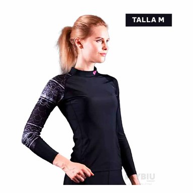 CAMISETA TENSIBLE DE COLOR NEGRO Y+ENVOLTORIO DE REGALO