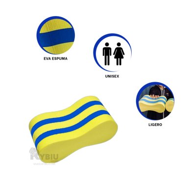 PULL BUOY RYBIU MG-2410A PULL BOY FLOTADOR NATACION MULTICOLOR + PAPEL REGALO