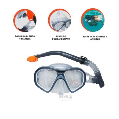 KIT NATACIÓN RYBIU 55648 CON LENTES RESISTENTE + REGALO AGENDITA