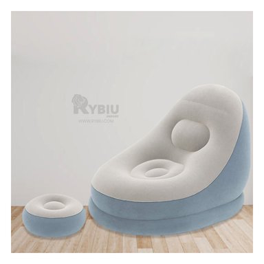 SOFA RYBIU DE MONTAJE RAPIDO DE GRIS AZULADO + PAPEL DE REGALO