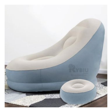 SILLON RYBIU PRACTICO GRIS AZULADO + ENVOLTORIO DE REGALO