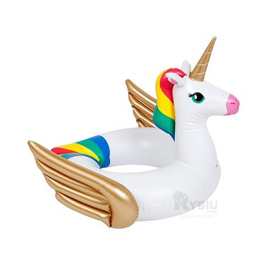 FLOTADOR PORTATIL DE PILETA COLOR BLANCO Y+REGALO STICKERS - 1