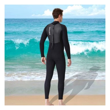 TRAJE BAÑO NATACIÓN HOMBRE RYBIU 61130-H 3.3MM NEGRO ENTRENAMIENTO + LIGAS REGALO