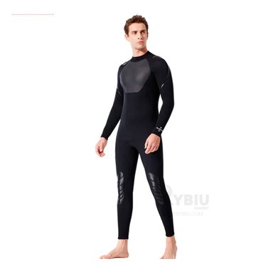 TRAJE BAÑO NATACIÓN HOMBRE RYBIU 61130-H 3.3MM NEGRO ATUENDO AJUSTABLE Y SENCILLO + ENVOLTORIO REGALO