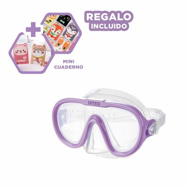 GAFAS NATACIÓN RYBIU 55916 IMPERMEABLE NADADORES LILA + GIFT MINIAGENDA