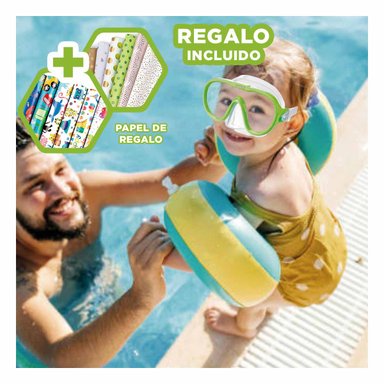 LENTES NATACIÓN RYBIU 55916 SEGUROS Y PRACTICOS VERANO VERDE + PAPEL REGALO