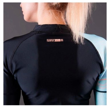 ATUENDO ELASTICO NAILON MUJER CELESTE NEGRO PARA CONFORT Y MOVIMIENTO Y+LIGAS REGALO