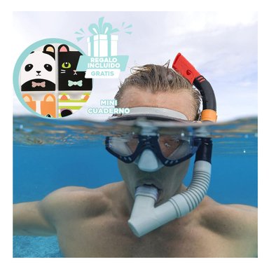 EQUIPO RYBIU 55657 NEGRO COMPLETO BUCEO FUNCIONAL + GIFT MINIAGENDA