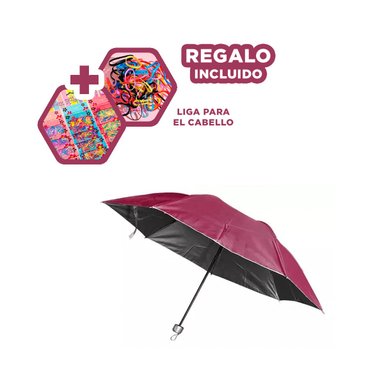 SOMBRILLA RYBIU VE30203 COBERTURA EFICIENTE + REGALO LIGAS PEINAR ROJO
