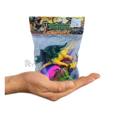 SET DE JUGUETE DINOSAURIOS EN MULTICOLOR Y+LIGAS DE REGALO - 1