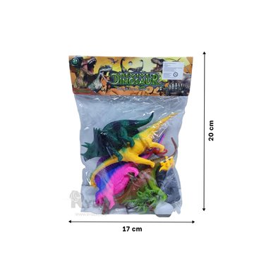SET DE JUGUETE DINOSAURIOS EN MULTICOLOR Y+LIGAS DE REGALO - 5