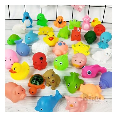 TOYS DE ANIMALES MIXTOS DE SEIS PIEZAS PARA NIÑOS MULTICOLOR