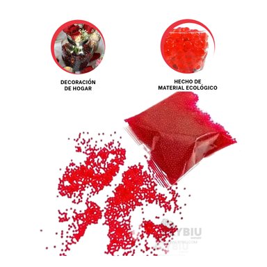 SACO PRACTICO DE HIDROGEL EN ROJO Y+LIGAS DE REGALO - 4