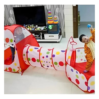 REFUGIO COMPACTO DE NIÑO DE CAMPO 3 PIEZAS MG-16335 EB ROJO PARA JUEGOS Y+PAPEL REGALO - 5
