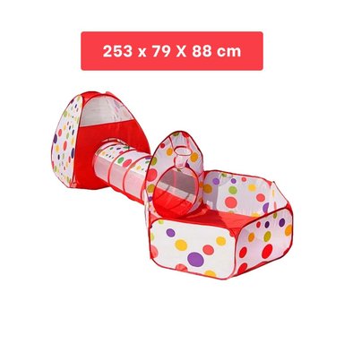 PABELLON COMPACTO DE NIÑO DE CAMPO 3 PIEZAS MG-16335 EB ROJO PARA ACTIVIDADES Y+REGALO STICKER - 4