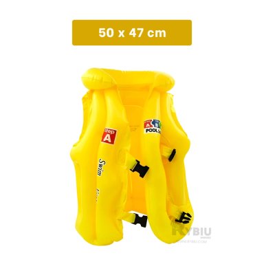 FLOTADOR RYBIU MG-4001A VINILO AMARILLO FUNCIONAL EN + REGALO LIGAS PEINAR