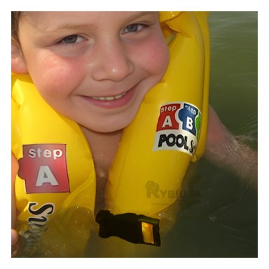 SALVAVIDAS RYBIU MG-4001A VINILO AMARILLO NIÑOS EN + GIFT MINIAGENDA