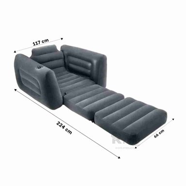SILLON RYBIU 66551NP NEGRO FLEXIBLE Y ACOGEDOR PARA VISITAS + GIFT MINIAGENDA - 5