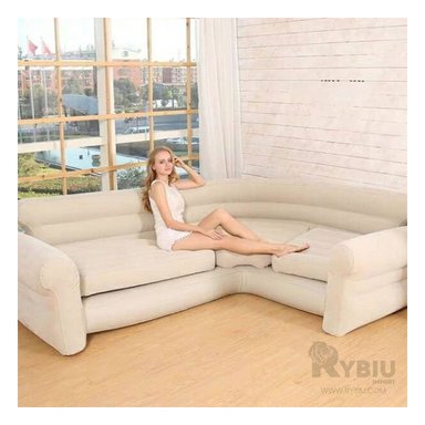 SOFA RYBIU 68575NP 4 CUERPOS BEIGE DISEÑO PLEGABLE Y COMODO + PAPEL REGALO