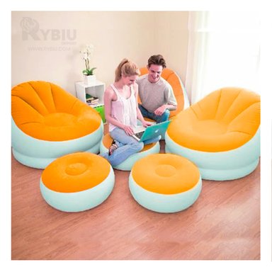 SOFA RYBIU 66551NP NEGRO DISEÑO PLEGABLE Y COMODO + PAPEL REGALO