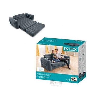 SOFA RYBIU 66551NP NEGRO DISEÑO PLEGABLE Y COMODO + PAPEL REGALO - 2