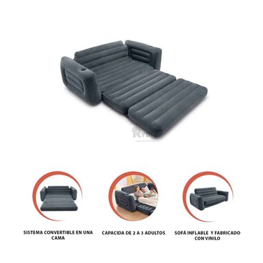 SILLON RYBIU 66551NP NEGRO MULTIFUNCIONAL PARA SALA + ENVOLTORIO REGALO - 3