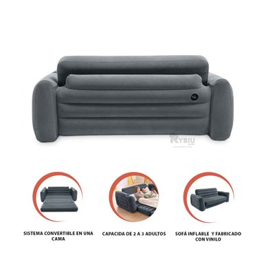 SILLON RYBIU 66551NP NEGRO EXPANDIBLE PARA LUGARES MODERNOS + GIFT STICKERS - 3