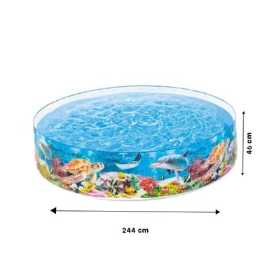 ALBERCA INFLABLE DELFIN PARA PATIO Y CASA CON USO FAMILIAR Y+POST IT - 4