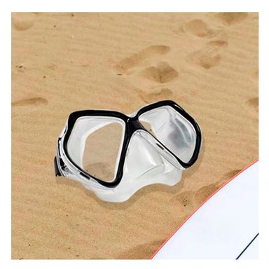 GAFAS NATACIÓN RYBIU M-15265 RESISTENTE DISEÑO ERGONOMICO NEGRO + GIFT STICKERS