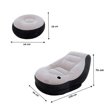 PUFF BONITO Y COMODO PARA HOGAR Y+REGALO LIGAS PARA PEINAR