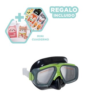 EQUIPO BUCEO RYBIU 55959 COMPLETO FUNCIONAL VERDE + GIFT MINIAGENDA
