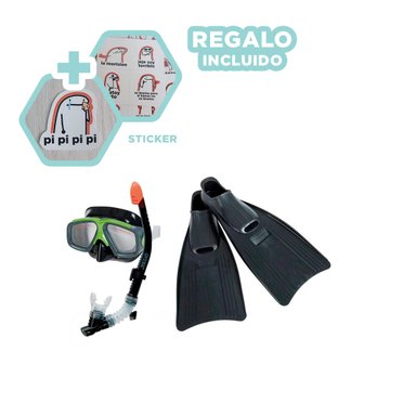 EQUIPO RYBIU 55959 EXPLORADORES ACUÁTICOS VERDE + REGALO STICKERS