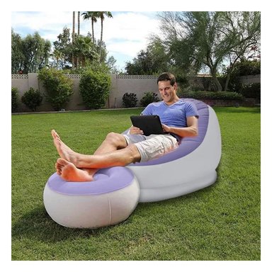 SOFA INFLABLE RYBIU 68572NP 2 CUERPOS USO MULTIFUNCIONAL MORADO