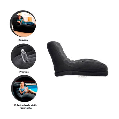 SILLON RYBIU 68592NP ELEGANTE PARA SALON NEGRO + GIFT MINIAGENDA