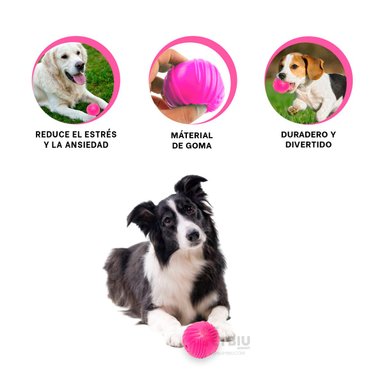JUGUETE PERROS RYBIU DIVERTIDO DURADERO ROSADO + MINIAGENDA