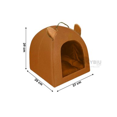 CAMA GATOS MA29089 GATUNA SUAVE MARRON RYBIU + LIGAS REGALO