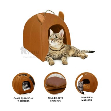 CUNA GATOS MA29089 COMODA SENCILLA COLOCAR NEGRO RYBIU + STICKERS